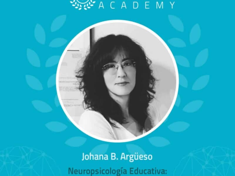 La psicóloga educativa Johana B. Argüeso impartirá una ponencia online y gratuita en NeuronUP Academy sobre Neuropsicología Educativa