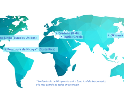 Localización mundial de las zonas azules